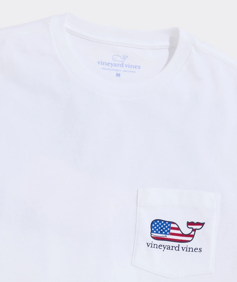 USA Flag Sail Short-Sleeve Pocket Tee