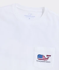 USA Flag Sail Short-Sleeve Pocket Tee