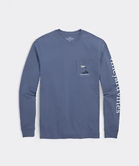 OUTLET Lighthouse At Dusk Long-Sleeve Pocket Tee