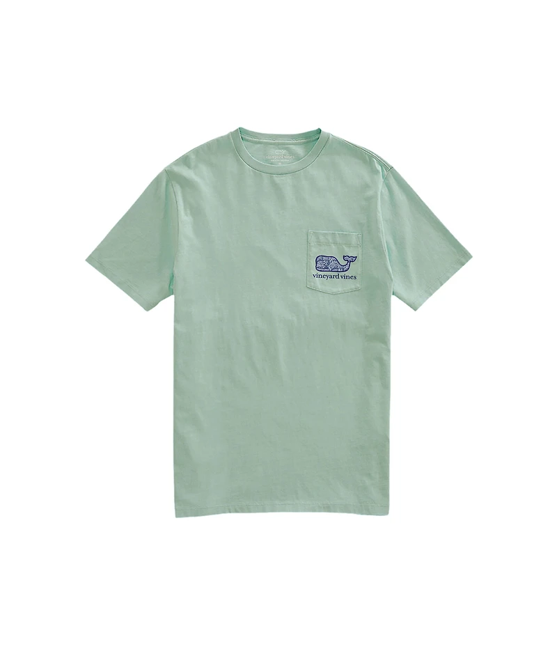 OUTLET Batik Fish Whale Short-Sleeve Pocket Tee