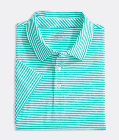 Men's Custom Heathered Winstead Stripe Sankaty Polo