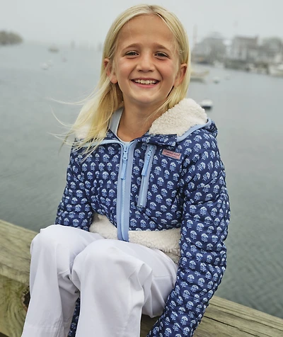 Girls Quilted Fleece Puffer Jacket