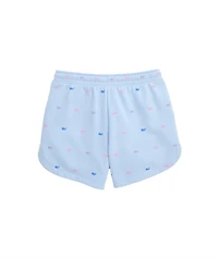 OUTLET Kids' Multi Whale Brushed Terry Pull On Short