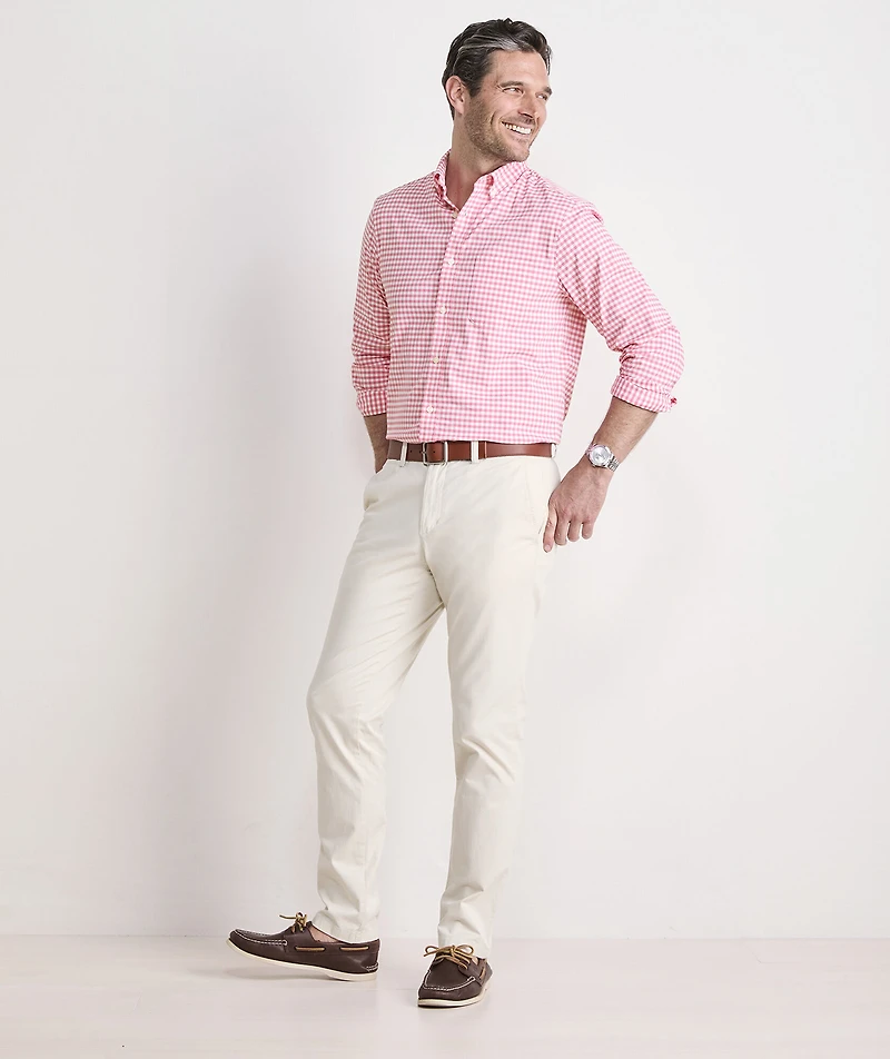 Skysail Gingham Performance Cotton Shirt