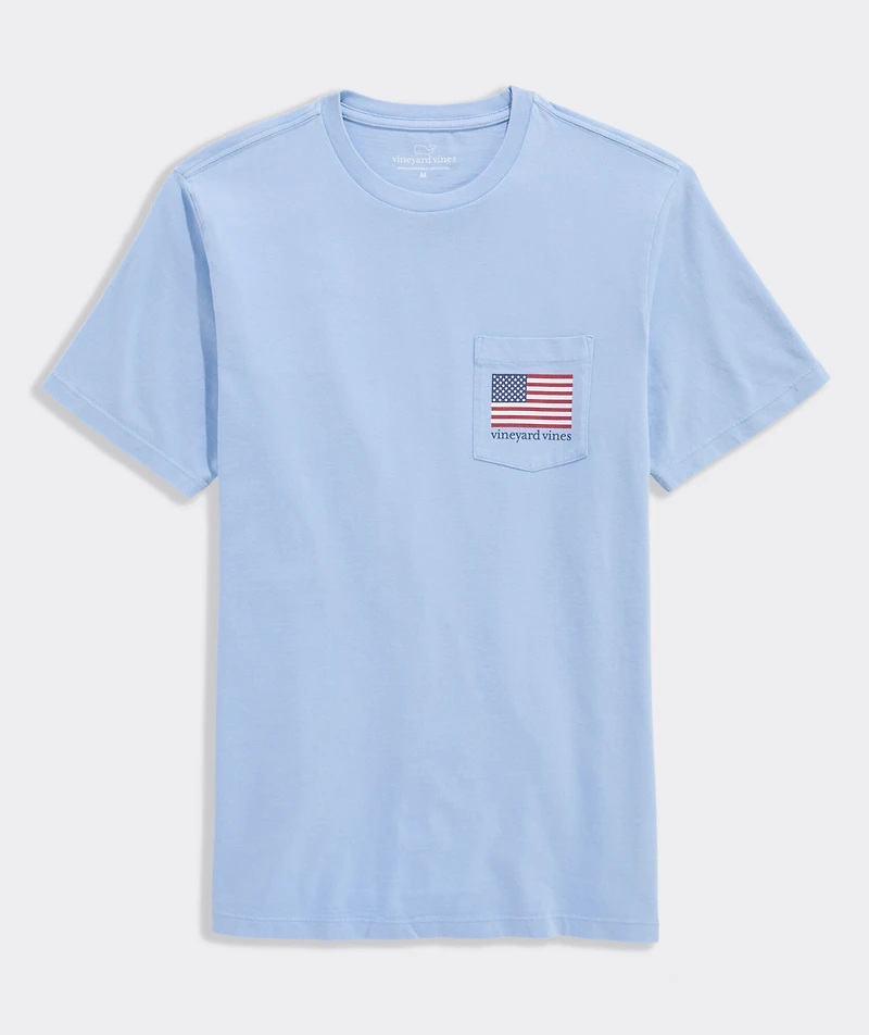 Drift Dye Beer Pong Flag Short-Sleeve Pocket Tee