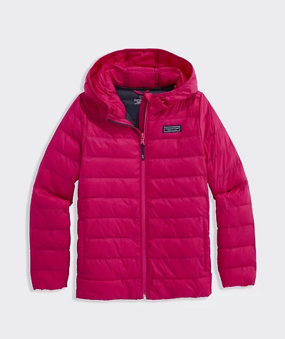 Girls' Packable Hooded Puffer Jacket