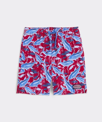 Boys' Printed Chappy Swim Trunks