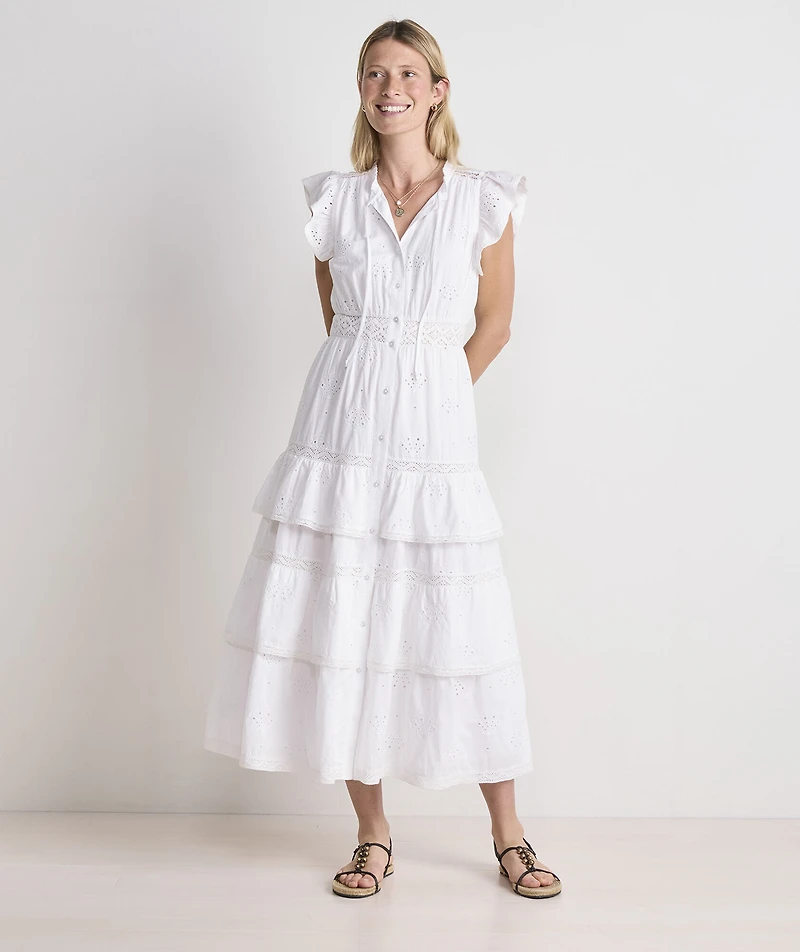 Christine Eyelet Shell Dress