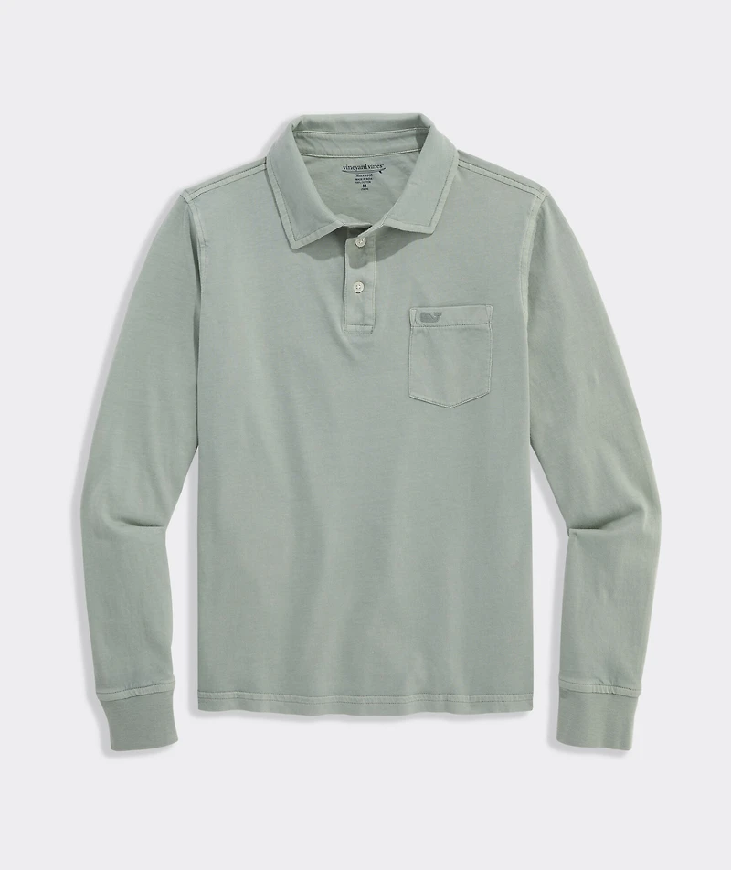 Boys' Long-Sleeve Surf Polo
