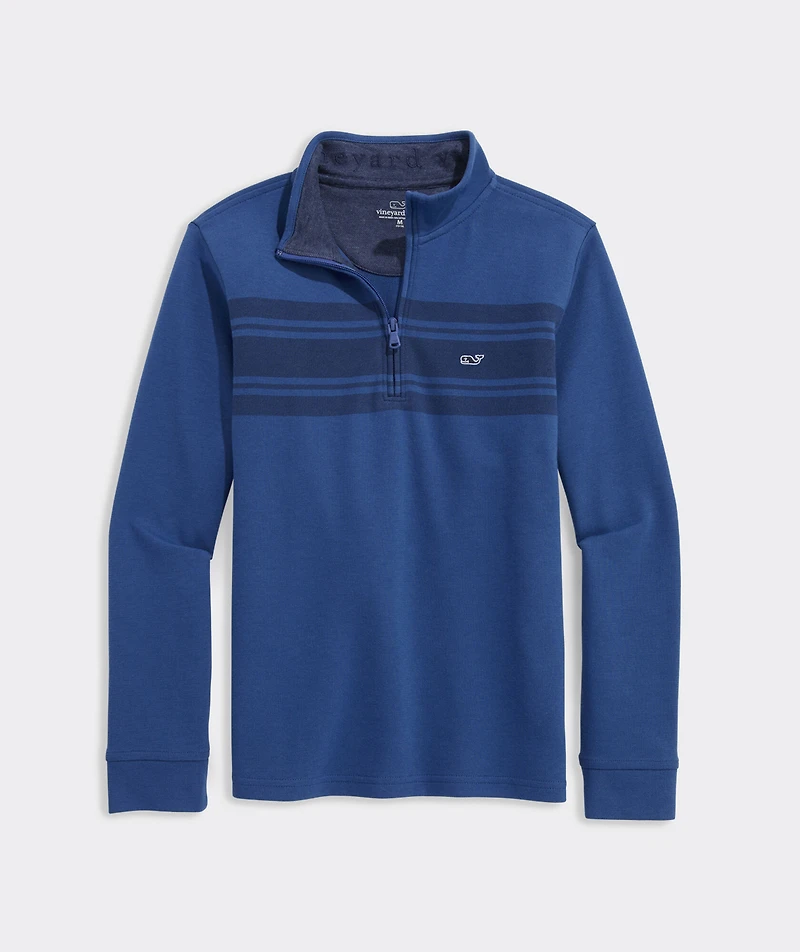 Boys' Striped Saltwater Quarter-Zip