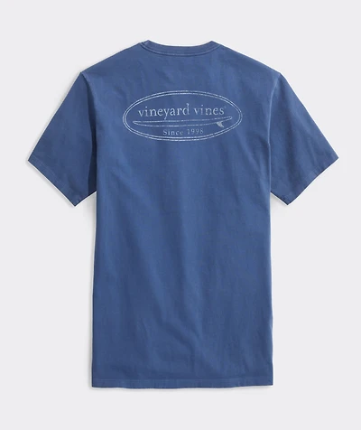 Drift Dye Outlined Surf Logo Short-Sleeve Pocket Tee