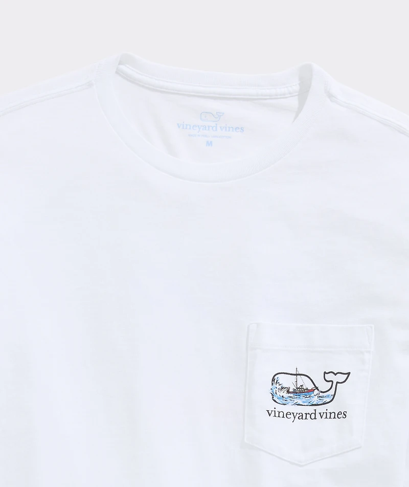 JAWS x vineyard vines Orca Whale Long-Sleeve Pocket Tee