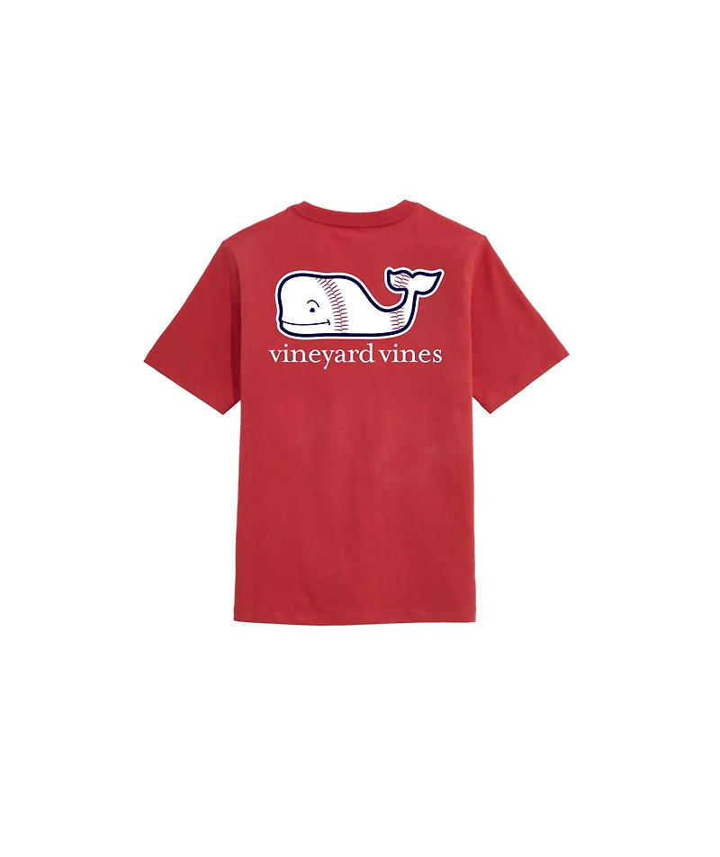 OUTLET Boys' Baseball Whale Short-Sleeve Pocket Tee
