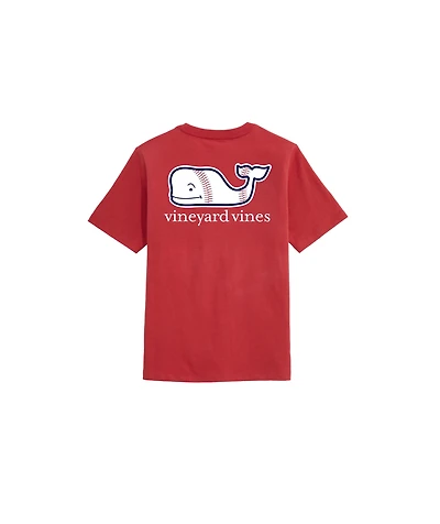 OUTLET Boys' Baseball Whale Short-Sleeve Pocket Tee