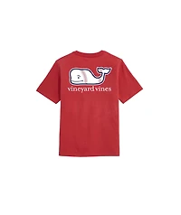 OUTLET Boys' Baseball Whale Short-Sleeve Pocket Tee