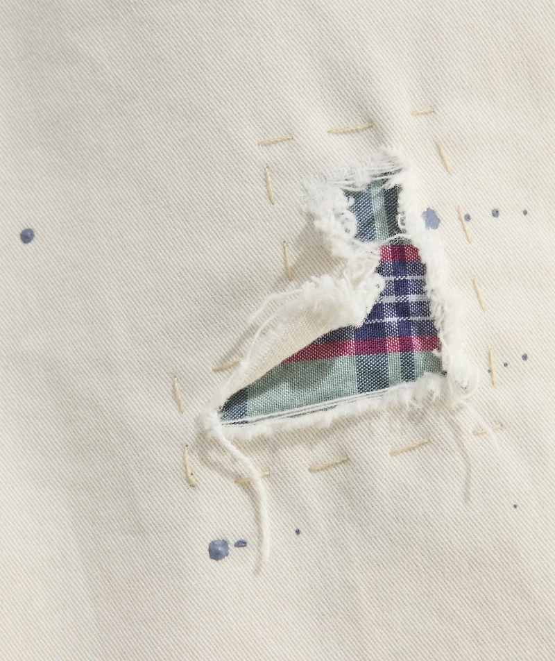 6 Inch Lived-In Mended Cutoff Shorts