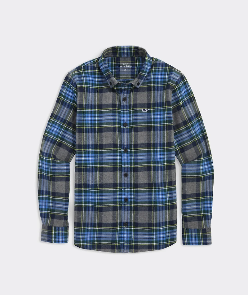 Boys' Vineyard Flannel Plaid Shirt