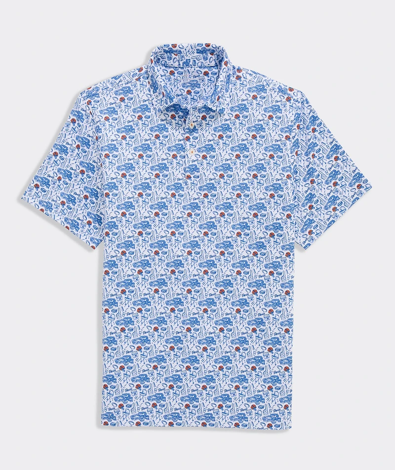 University of Florida Men's Printed Sankaty Polo