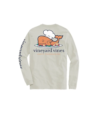 OUTLET Kids' Thanksgiving Turkey Hat Whale Long-Sleeve Pocket Tee