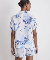 Linen Short-Sleeve Button-Down