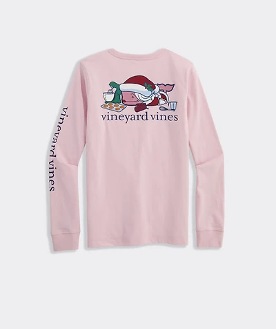 Women's Mrs. Claus Whale Bakeshop Long-Sleeve Pocket Tee