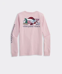 Women's Mrs. Claus Whale Bakeshop Long-Sleeve Pocket Tee