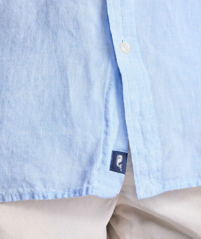 Surfside Solid Linen Short-Sleeve Shirt
