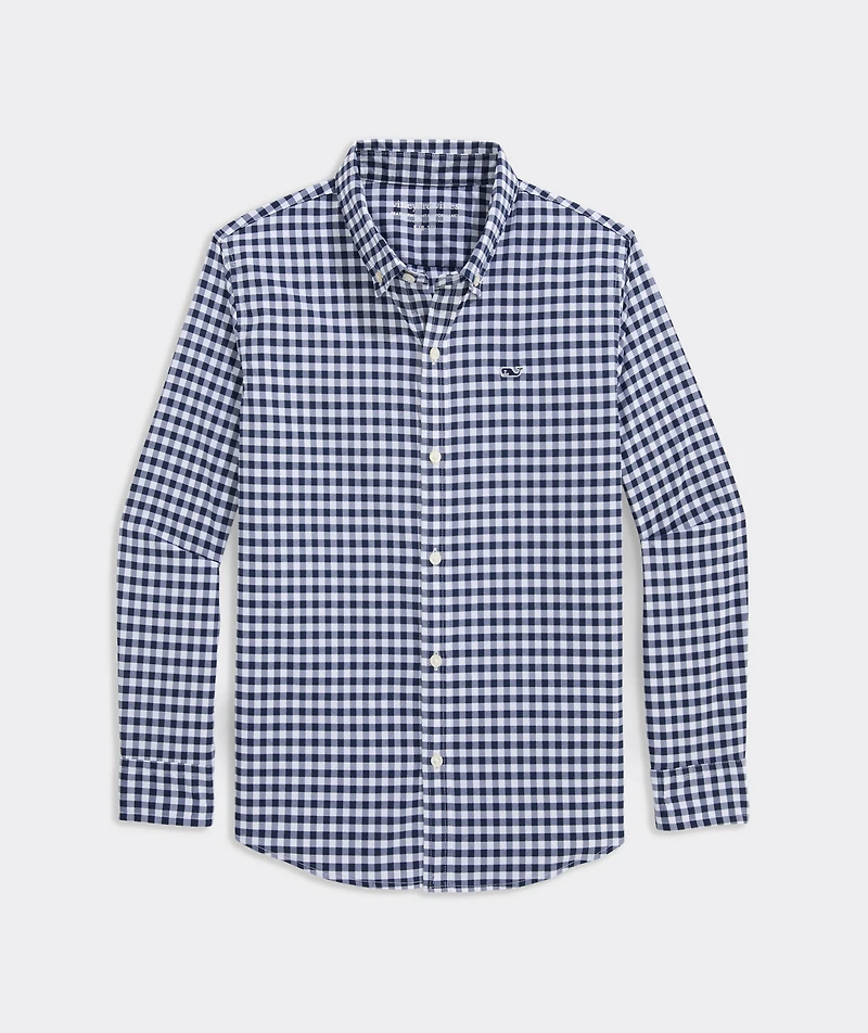 Boys' Mainsail Gingham Featherweight Performance Shirt