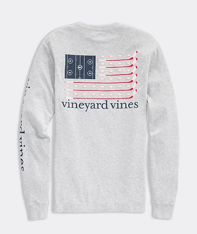 Hockey Flag Long-Sleeve Pocket Tee