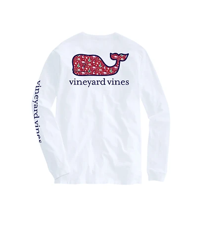 OUTLET Holiday Whales Whale Long-Sleeve Pocket Tee