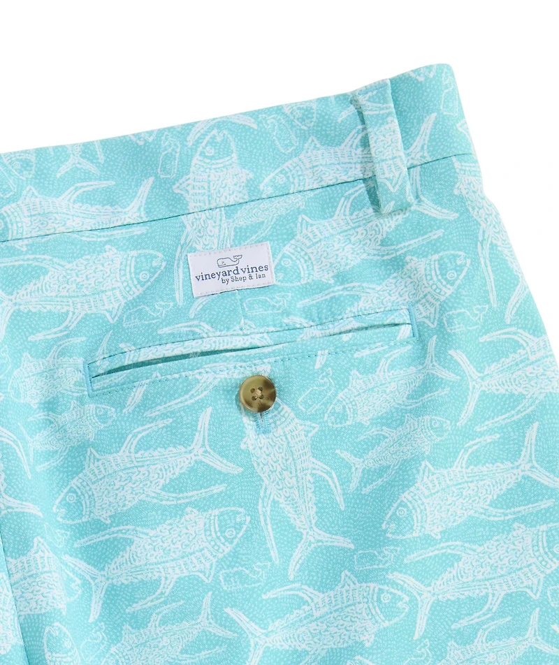 OUTLET 5 Inch Tuna Printed Stretch Breaker Shorts