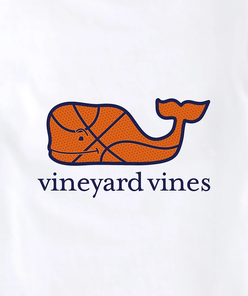 OUTLET Boys Basketball Whale Long-Sleeve Pocket Tee