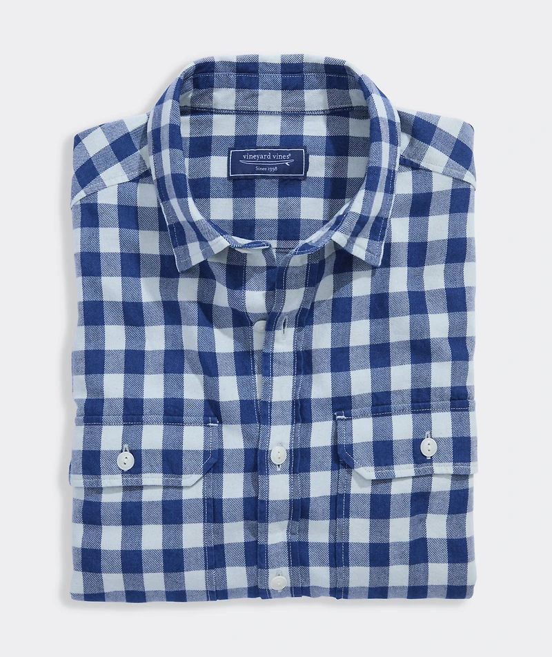 Bluffs Check Indigo Montauk Shirt