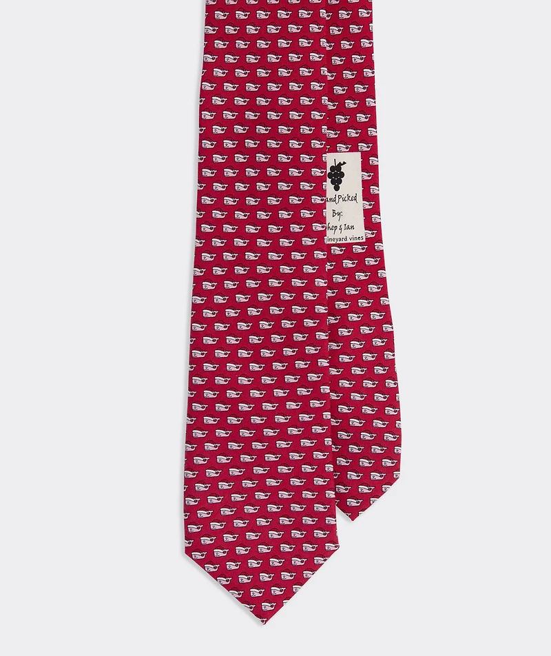 Boys' Santa Whale Silk Tie