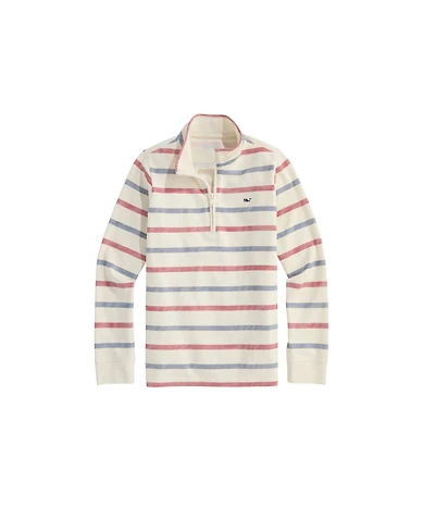 OUTLET Boys' Stripe Broadfield Quarter-Zip