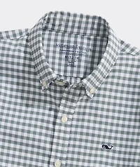 Boys' Skysail Gingham Performance Cotton Shirt
