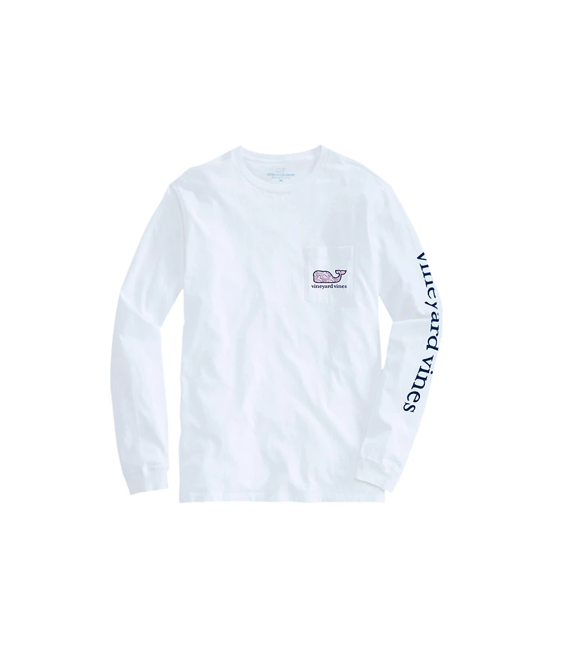 OUTLET Women's Vineyard Whale Long-Sleeve Pocket Tee