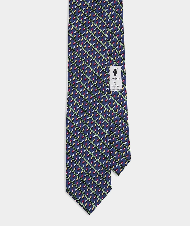 Holiday Lights Silk Tie