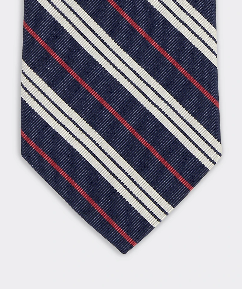 Candy Stripe Woven Kennedy Tie