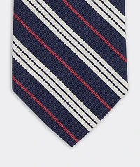 Candy Stripe Woven Kennedy Tie