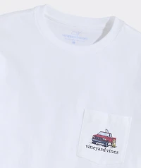 Truck On The Beach Short-Sleeve Pocket Tee