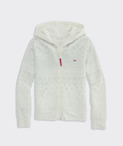 Girls' Fair Isle Dreamcloth® Full Zip Hoodie
