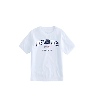 OUTLET Kids' Heritage Flag Whale Short-Sleeve Tee
