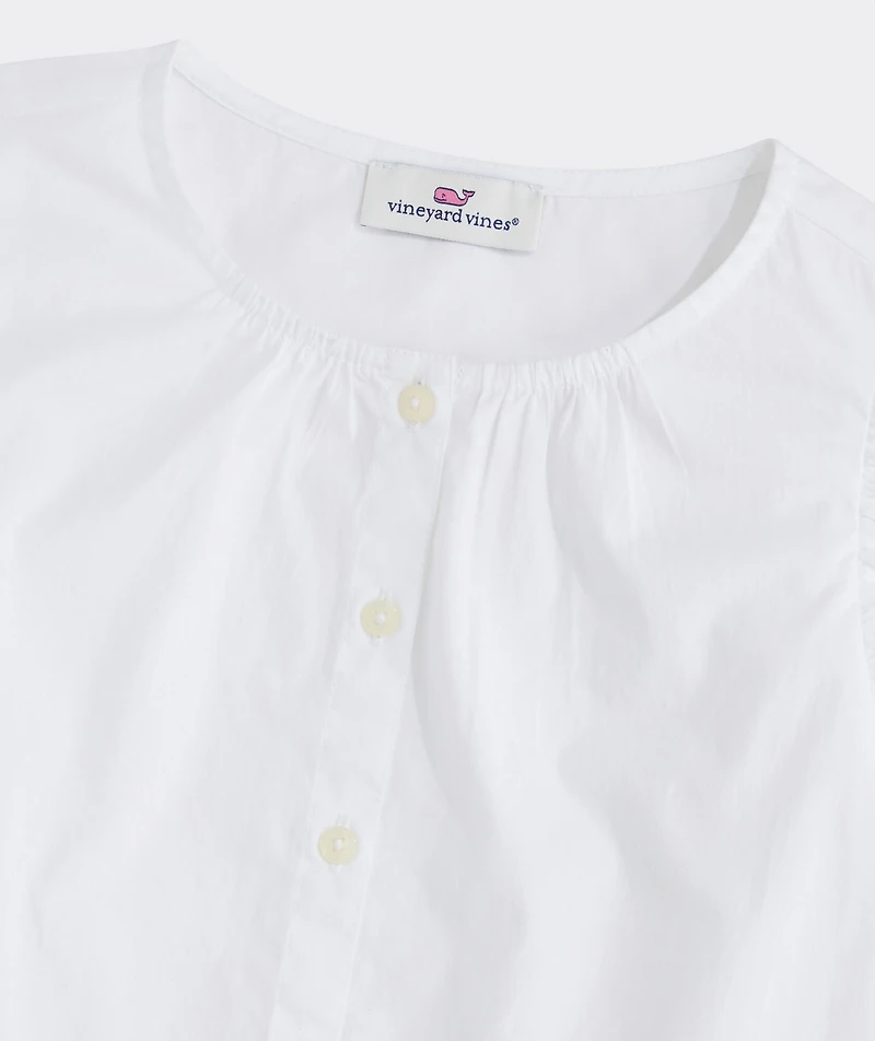 Girls' Evie Poplin Top