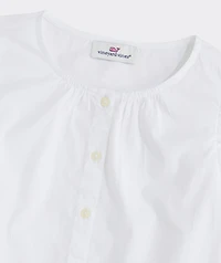 Girls' Evie Poplin Top