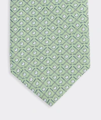 Golf Clubs Silk Tie