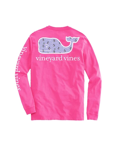OUTLET Penguin & Whales Whale Long-Sleeve Pocket Tee