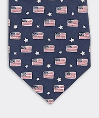 Boys' Flags & Stars Printed Tie
