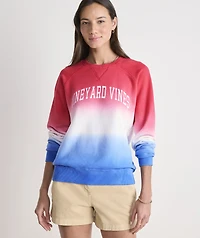 Americana Dip-Dye Surf Terry Sweatshirt