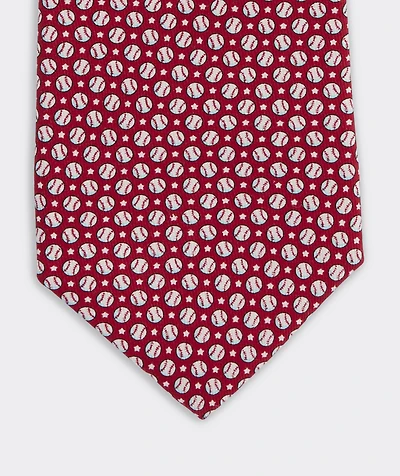 Boys' Baseball & Stars Silk Tie